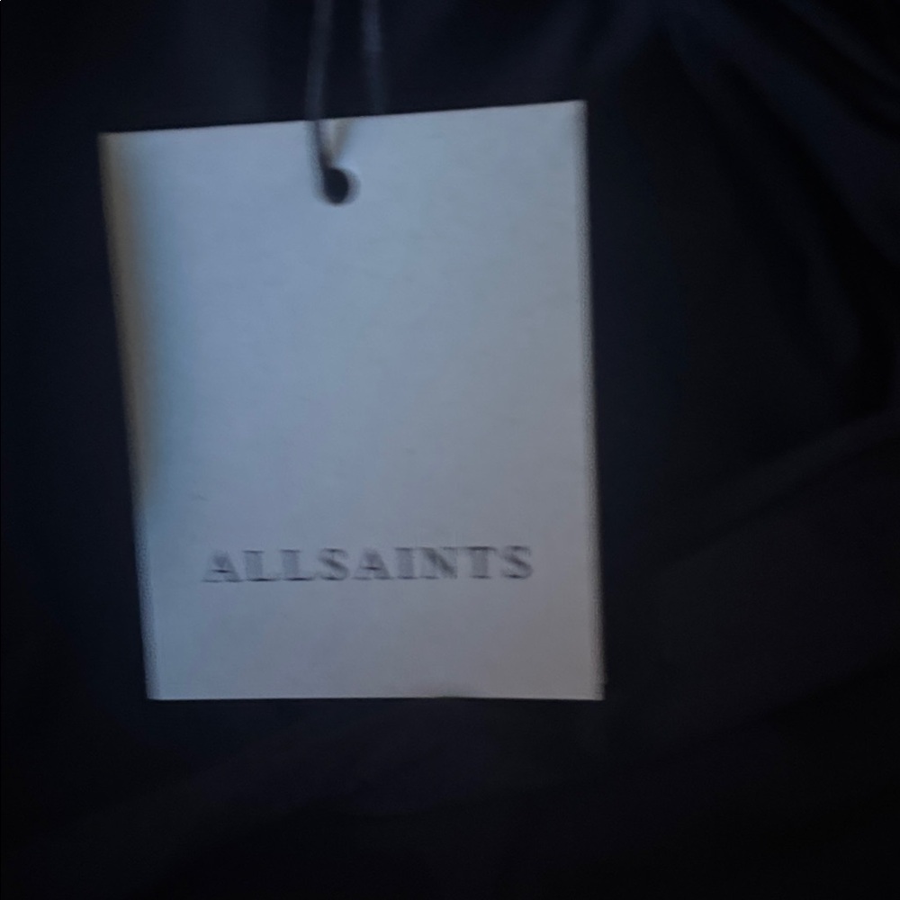 AllSaints RIVI - Day dress - black Size 12 - Picture 4 of 5